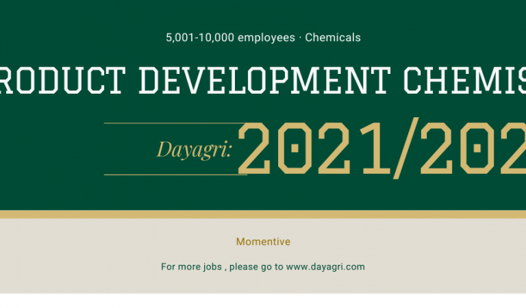 Momentive Product Development Chemist Agriculture