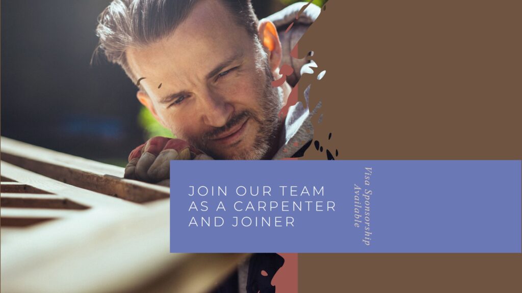 Carpenter and Joiner Job in Australia With Visa Sponsorship