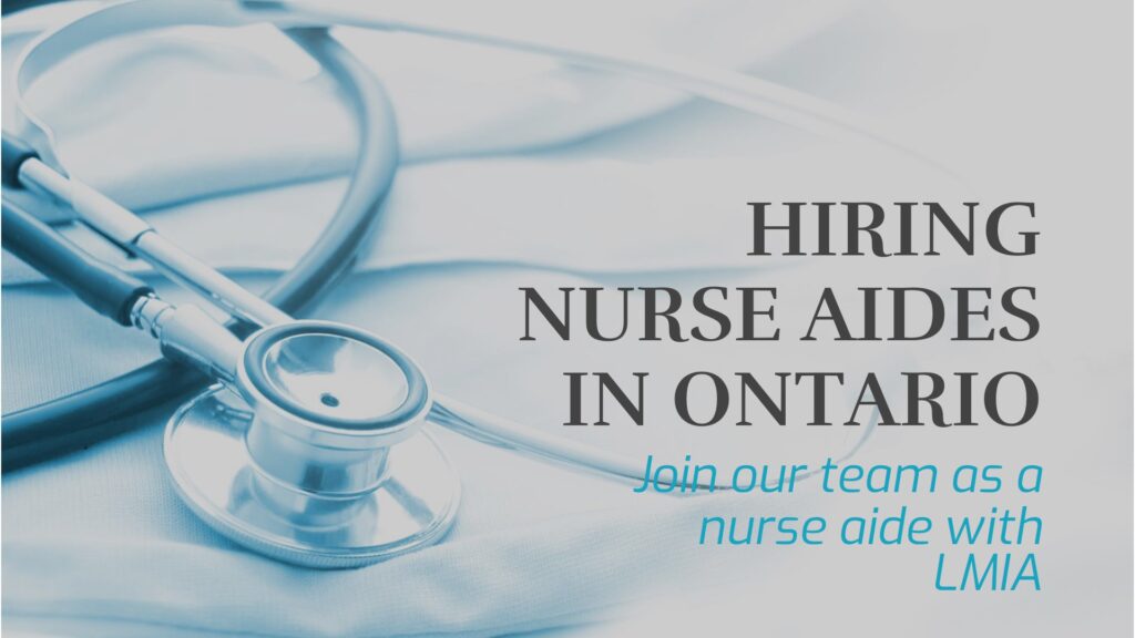 Nurse Aide Job in Canada For Foreigners with LMIA