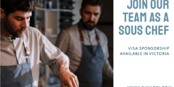 Sous Chef Job in Victoria with Visa Sponsorship