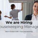 Housekeeping Manager Job in UAE (Visa Sponsorship Available)