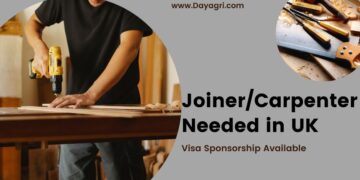 Joiner/Carpenter Needed in UK with Visa Sponsorship