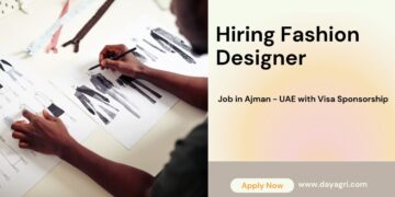 Fashion Designer Job in Ajman - UAE with Visa Sponsorship
