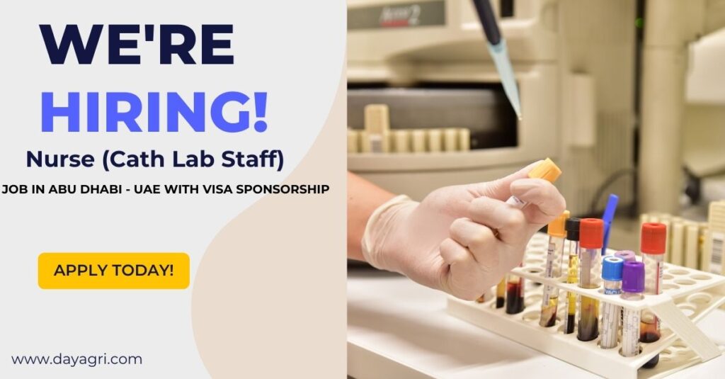 Nurse (Cath Lab Staff) Job in Abu Dhabi – UAE with Visa Sponsorship