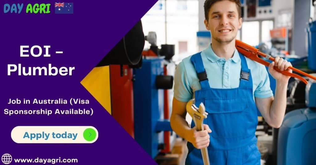 EOI - Plumber Job in Australia (Visa Sponsorship Available)