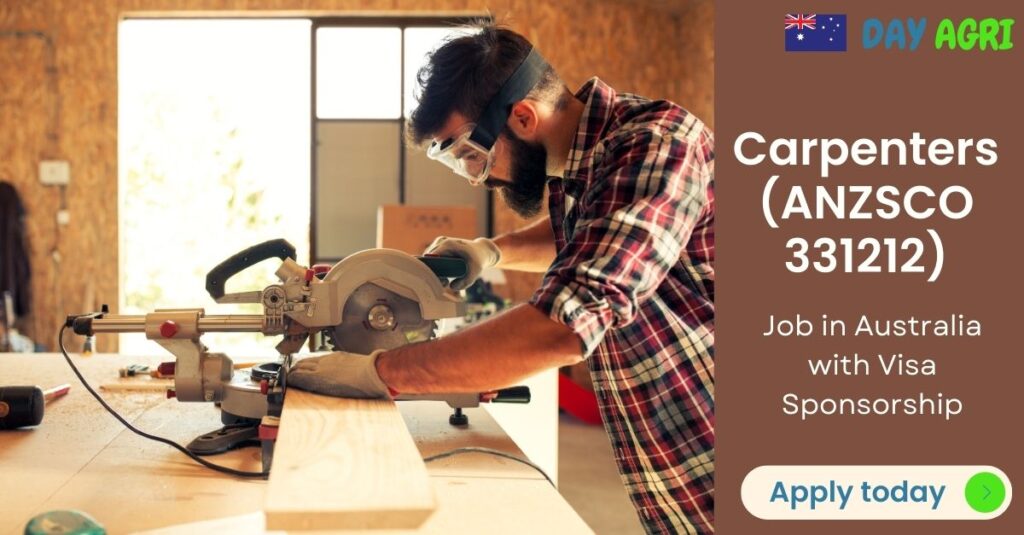 Visa Sponsorship Available For Carpenters (ANZSCO 331212) in Australia