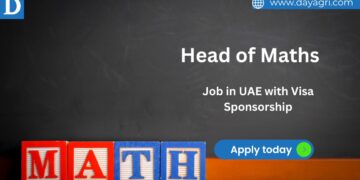 Head of Maths Job in UAE with Visa Sponsorship