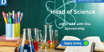 Head of Science Job in UAE with Visa Sponsorship