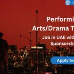 Performing Arts/Drama Teacher Job in UAE (Visa Sponsorship Available)