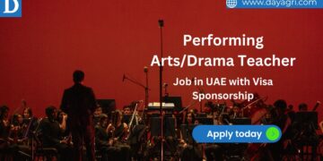 Performing Arts/Drama Teacher Job in UAE (Visa Sponsorship Available)