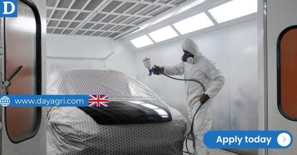 Work in the UK as a Vehicle Paint Technician – Visa Sponsorship Provided!