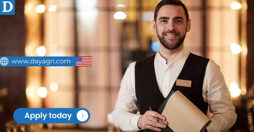 H2B Visa Sponsorship Available For Seasonal Server in USA 